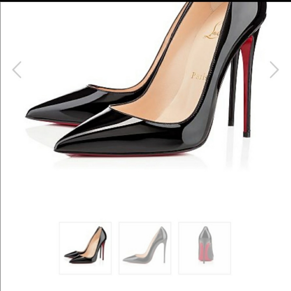 Christian Louboutin So Kate black patent leather